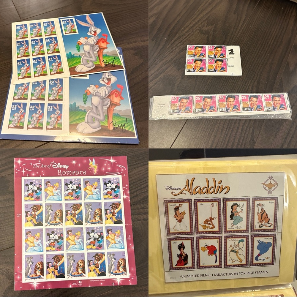 HUGE Rare Global Stamp Collection Elvis, Marilyn Monroe, Disney, South Korea,etc